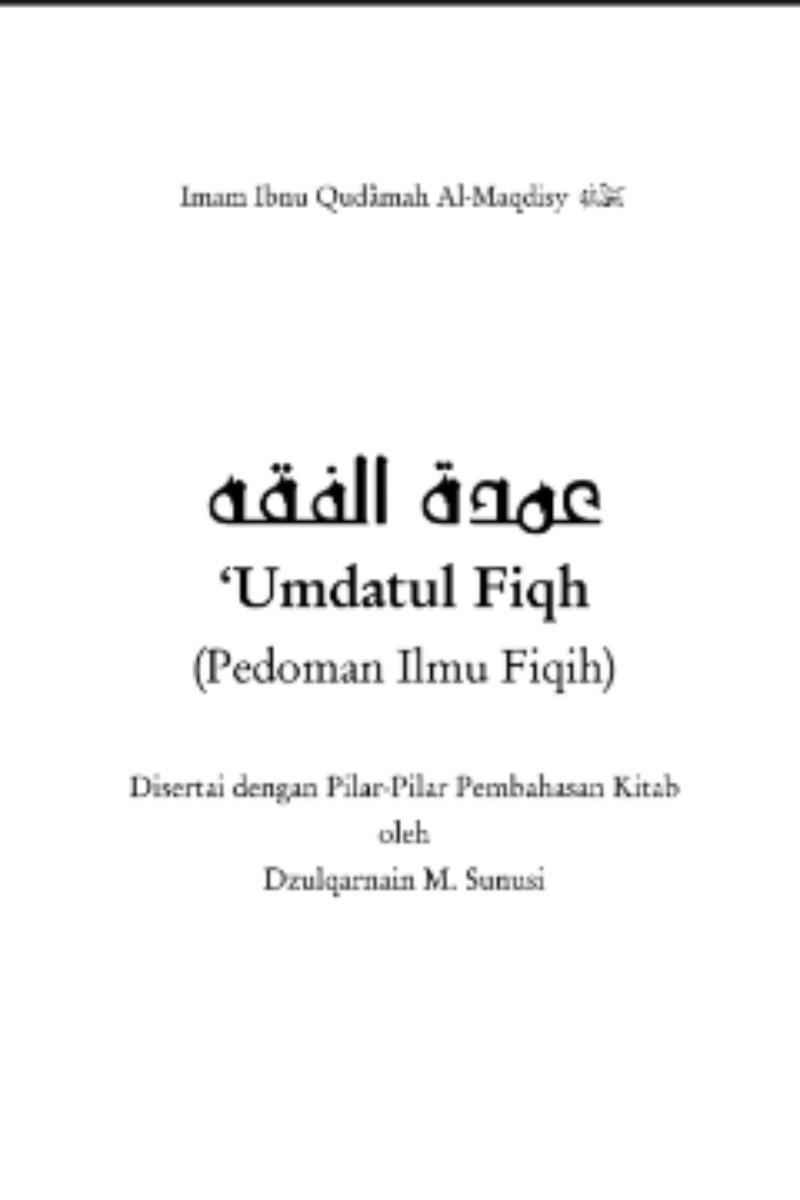 ‘Umdatul Fiqh (Pedoman Ilmu Fiqih)