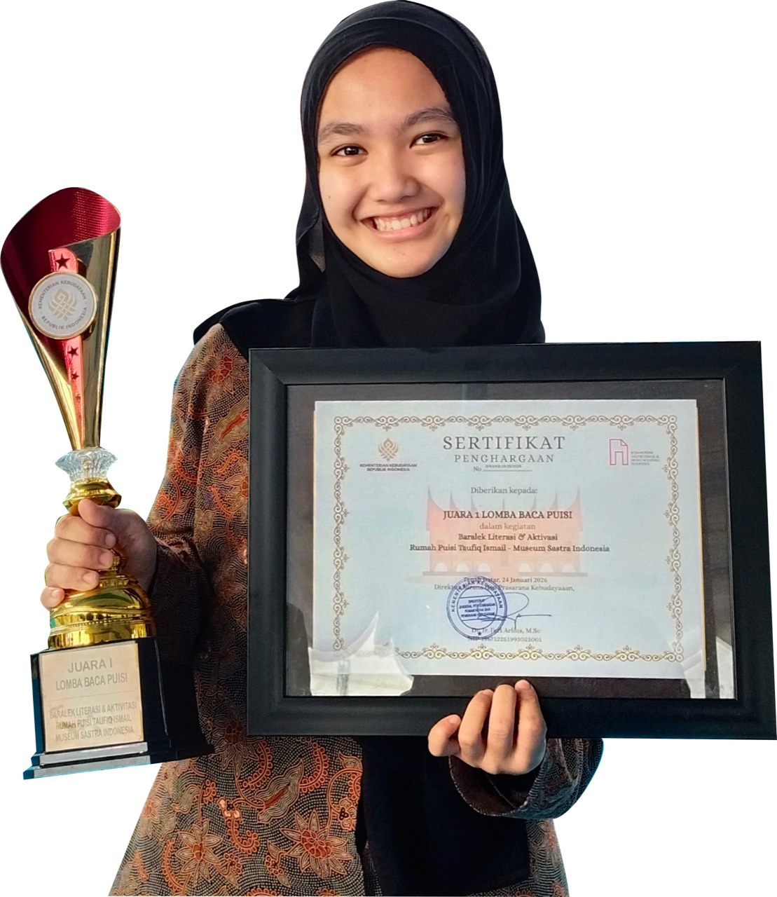 Ghina Nathania — Juara 1 Puisi Tingkat Nasional